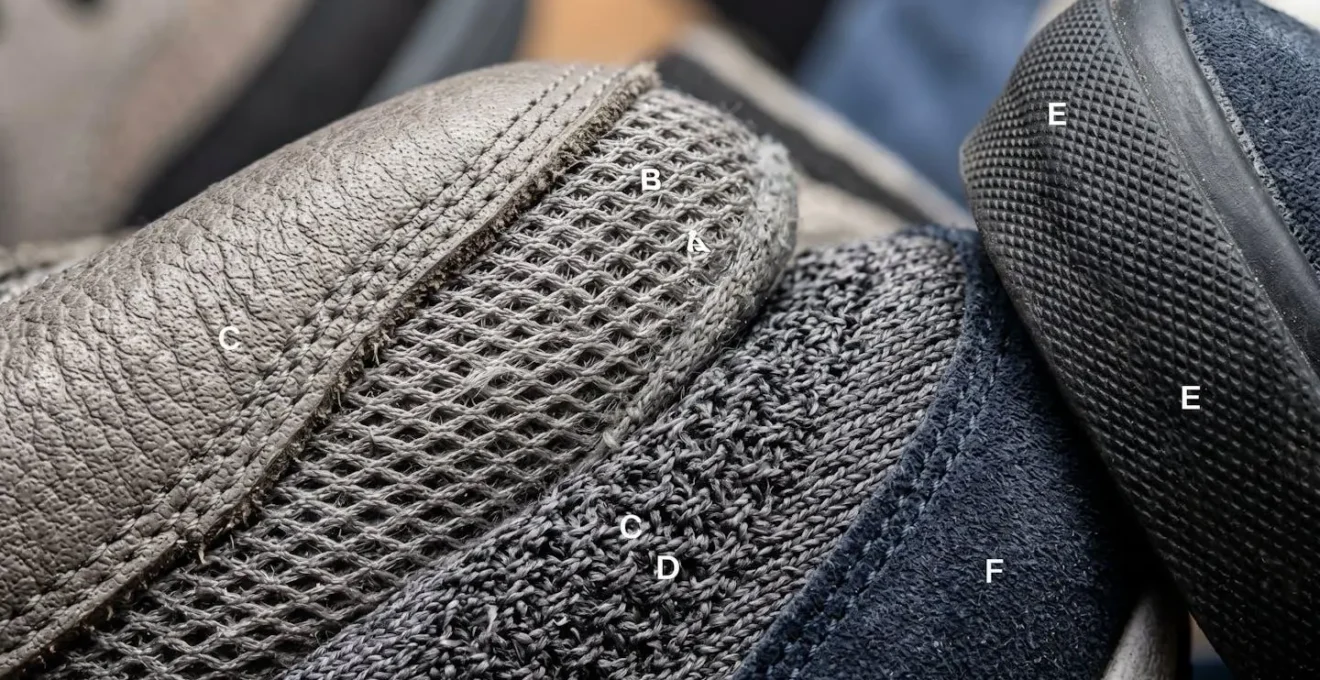 Guide visuel des différentes formes de toebox adaptées aux pieds larges